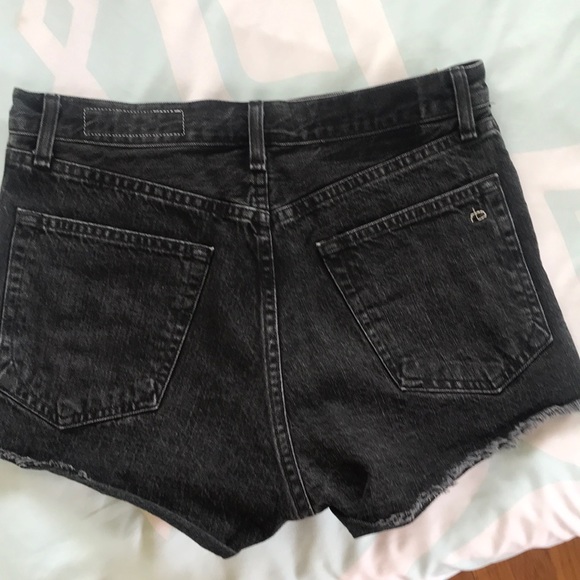 Rag and Bone Black Denim shorts - Picture 5 of 7